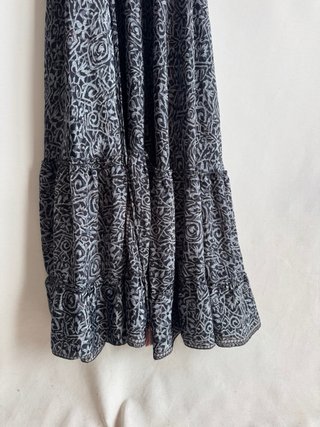 Vestido Hindú Negro y Gris