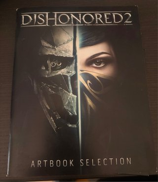 Máscara Dishonored, anillo, libro de arte y cd