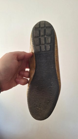 Zapatos Bailarinas Dorados Talla 40