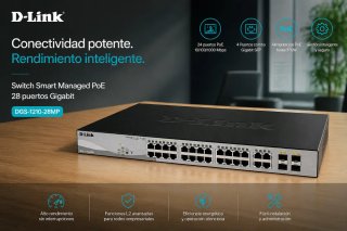 Switch D-Link DGS-1210-28MP 24 Puertos PoE+