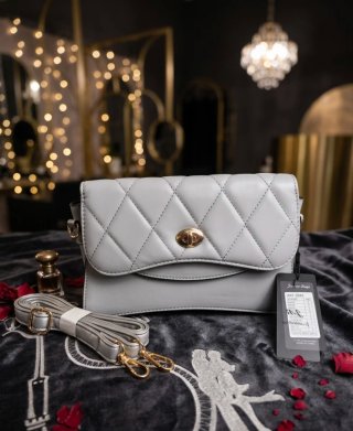 Borsa Grigia trapuntata Tracolla Regolabile NUOVA