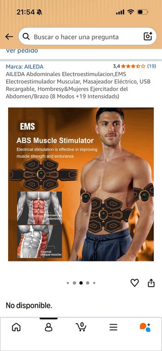 Electroestimulador EMS AILEDA Abdominales