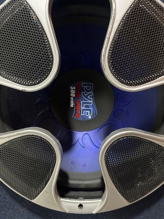 Subwoofer Pyle Doble Negro/Azul