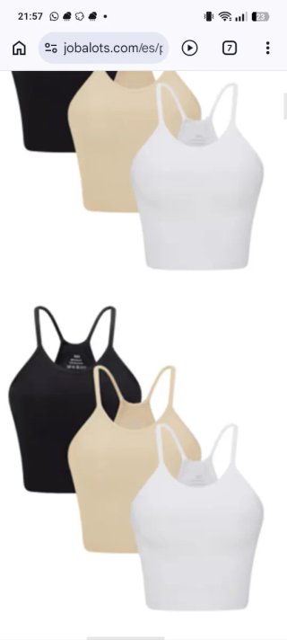 3 Tops Deportivos Talla XS