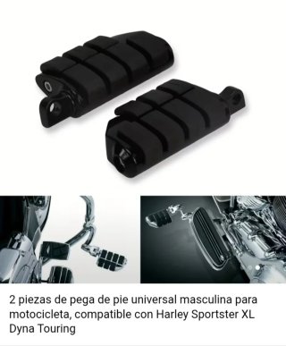 Estriberas Moto Negras