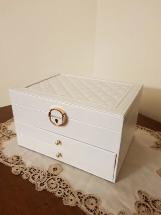 Portagioie Maxi Ecopelle Bianco