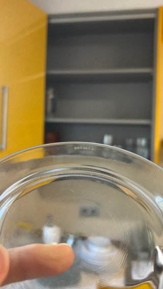 Juego de 5 platos de vidrio