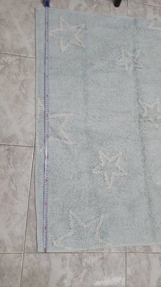 Alfombra infantil estrellas azul 120×160