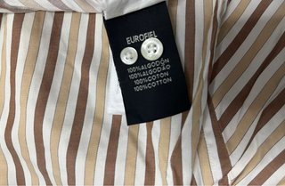 Camisa Pedro del Hierro Rayas Beige y Marrón