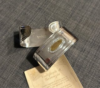 Coppia portatovaglioli Inoxriv Argento e Oro