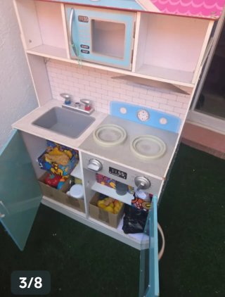 Casa y cocina muñecas 47*59*106 Dos en uno