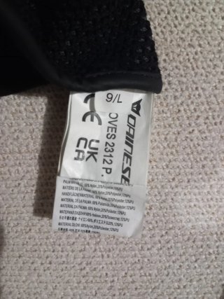 Guantes Dainese Ergo Tek Cuero Negro/Rojo