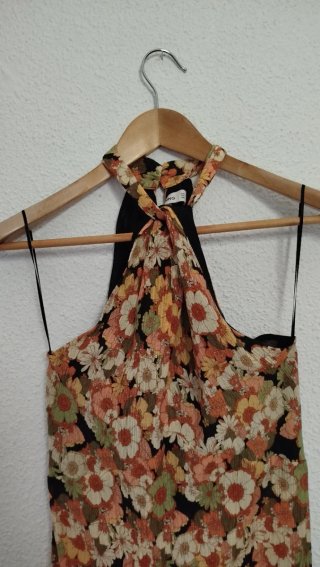 Vestido MNG floral largo Talla S