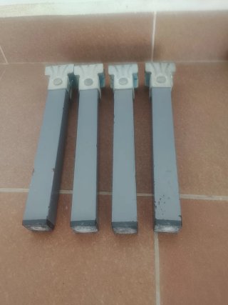 Patas somier 28cm metal y plástico