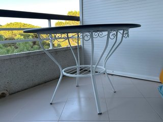 Taula rodona de marbre D110cm  Mesa redonda marmol