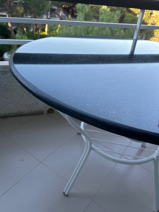 Taula rodona de marbre D110cm  Mesa redonda marmol