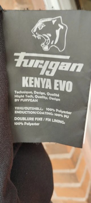 Cazadora Furygan Talla XL Negra
