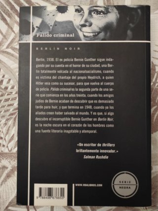 Lote 2 libros, Serie detective Bernie Gunther