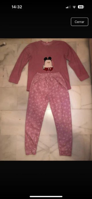 Pijamas de 2 pieza, talla, L.XL. y zapato n.39