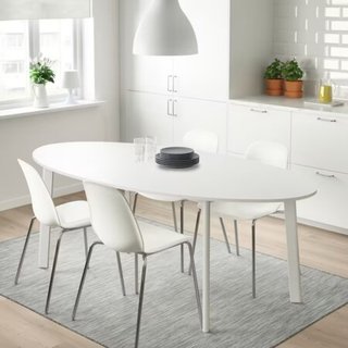 Mesa Comedor IKEA Blanca + 6 Sillas de regalo