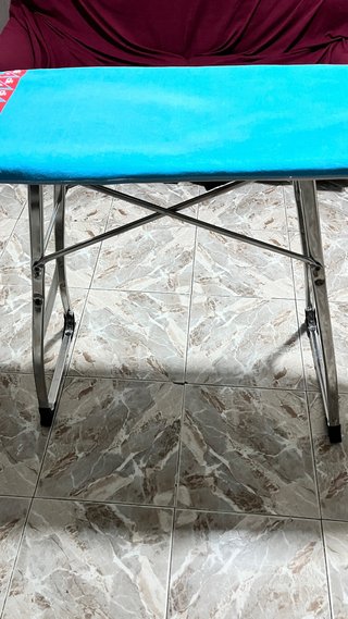 Tabla de planchar azul