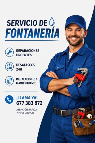 Servicio de Fontanería Urgente 24h