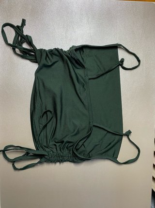 Top verde tirantes con cordones