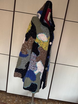 Cardigan artigianale patchwork