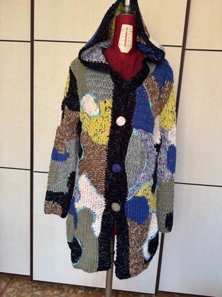 Cardigan artigianale patchwork