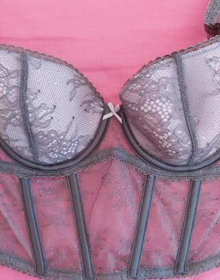 Corsé Victoria's Secret Morado Talla XS