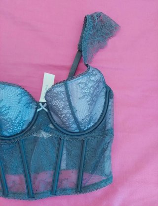 Corsé Victoria's Secret Morado Talla XS