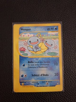 Carta Pokémon Wooper 117/142 ITA LP Aquapolis