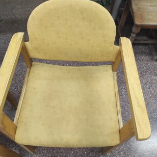2 Sillones madera y tela para restaurar