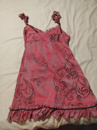 Camisón de seda con estampado