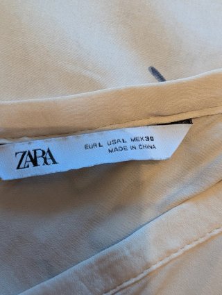 Top Zara tirantes color beige