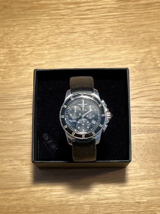 Reloj Certina DS First Chronograph Negro/Plata