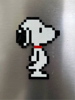Imán Nevera Snoopy Pixelado