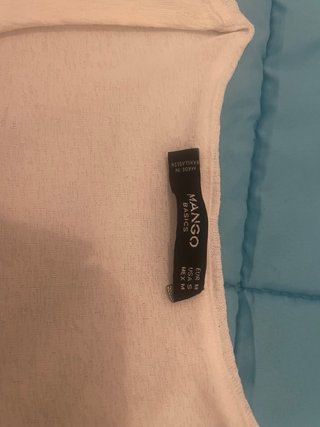 Top blanco Mango Talla M