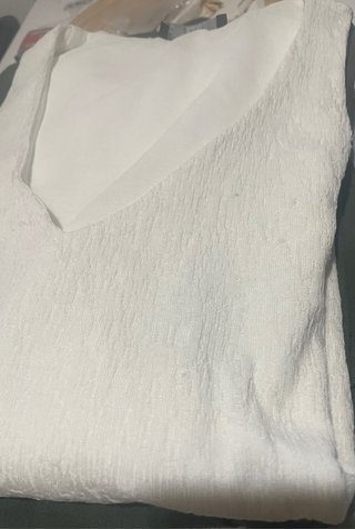 Top blanco Mango Talla M