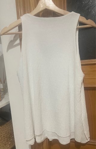 Top blanco Mango Talla M