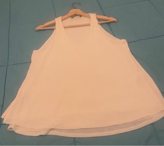 Top blanco Mango Talla M