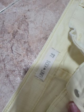 Pantalones cortos vaqueros amarillos