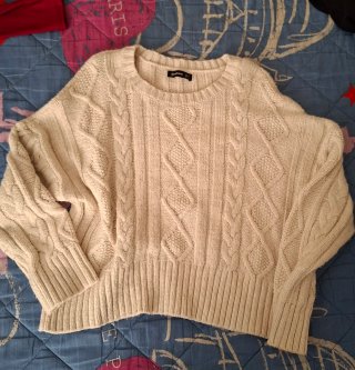 Jersey Stradivarius Blanco Talla M