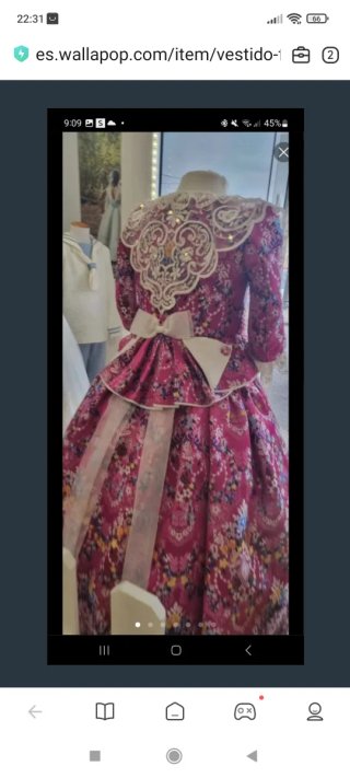 Traje Fallera Niña Multicolor