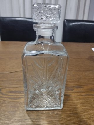 Garrafa de Whisky/Licor Vidro Transparente