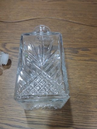 Garrafa de Whisky/Licor Vidro Transparente