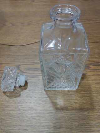 Garrafa de Whisky/Licor Vidro Transparente