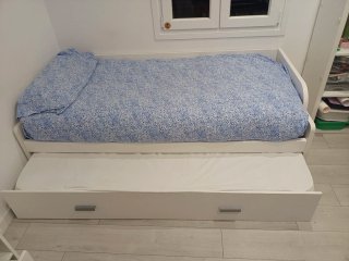 Cama nido blanca de 90