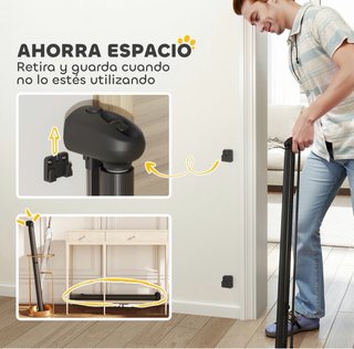 Barrera seguridad retráctil para bebés y mascotas