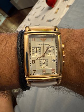 Emporio Armani Cronografo Oro Bianco